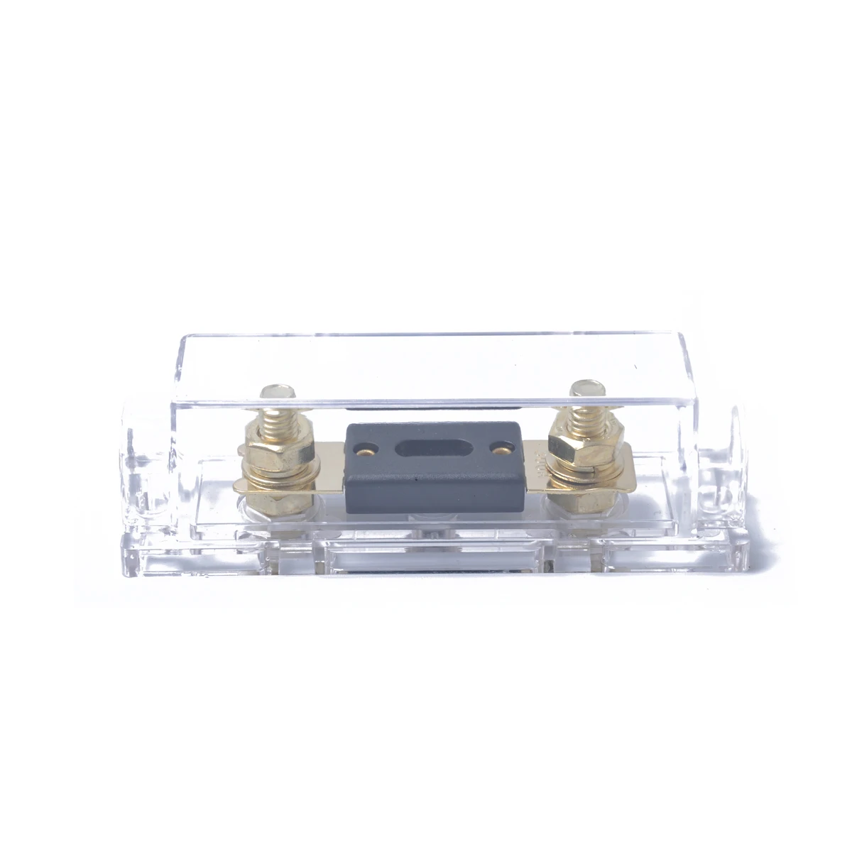 

0/4/8Ga Anl Fuse Holder 300A Heat Resistant Dustproof Fuse Block For Subway Eco Vehicle Gold Plated Terminal Circuit