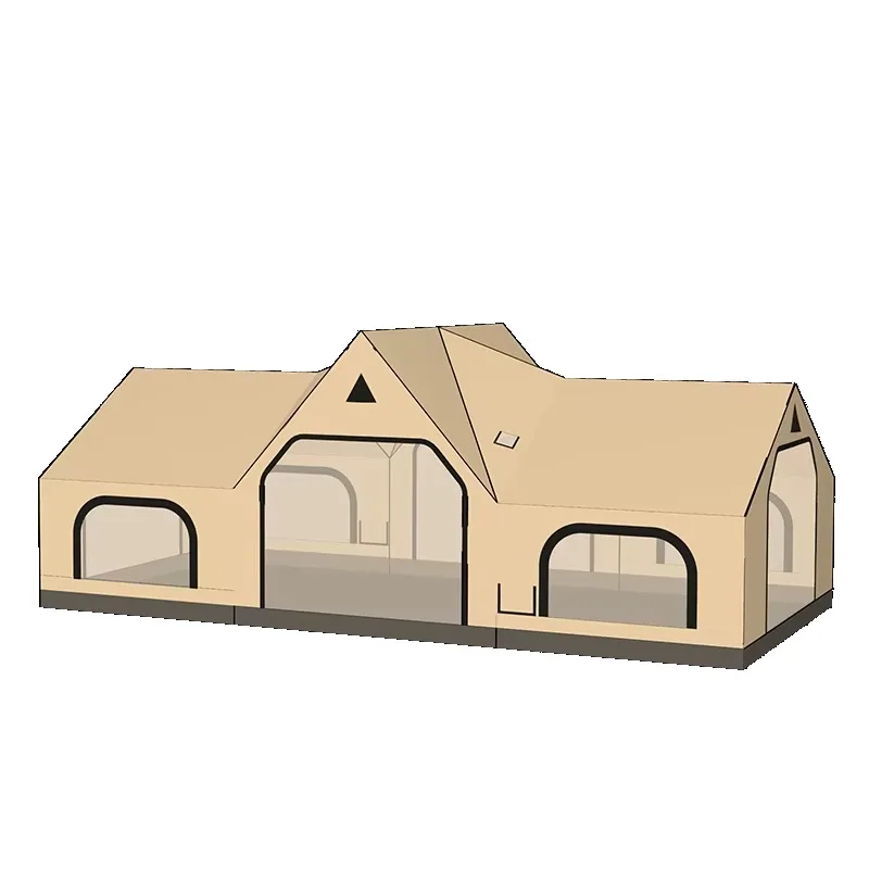 

Hot Selling 32 Square Meter Waterproof Outdoor Inflatable Tent Large Space Family Picnics Camping Durable PVC Oxford