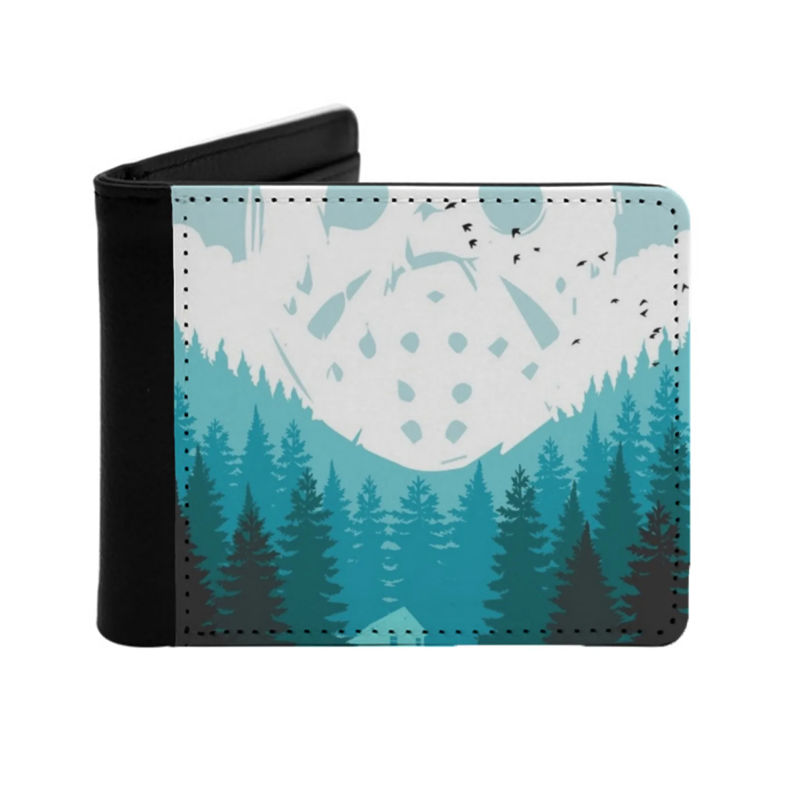 

Friday 13Th Short Men's Wallet Multifunction Purse Male Pu Leather Wallet Friday 13Th Halloween Jason Jason Voorhees Horror