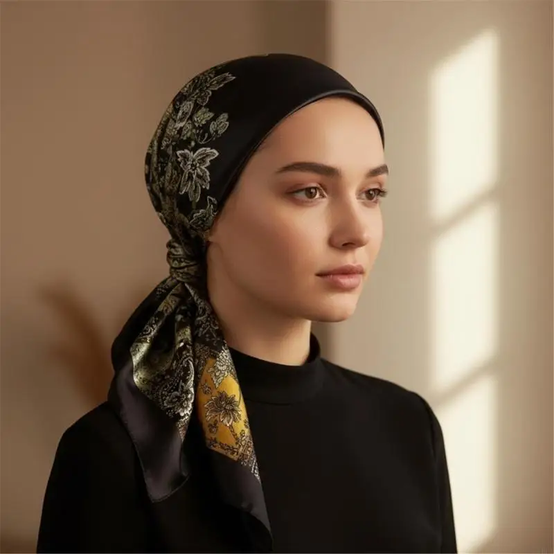 Popular Cashew Print Head Scarf Fashion Bandana Scarf Pirate Headwrap For Outdoor Sun Protections Women Men Headpiece 