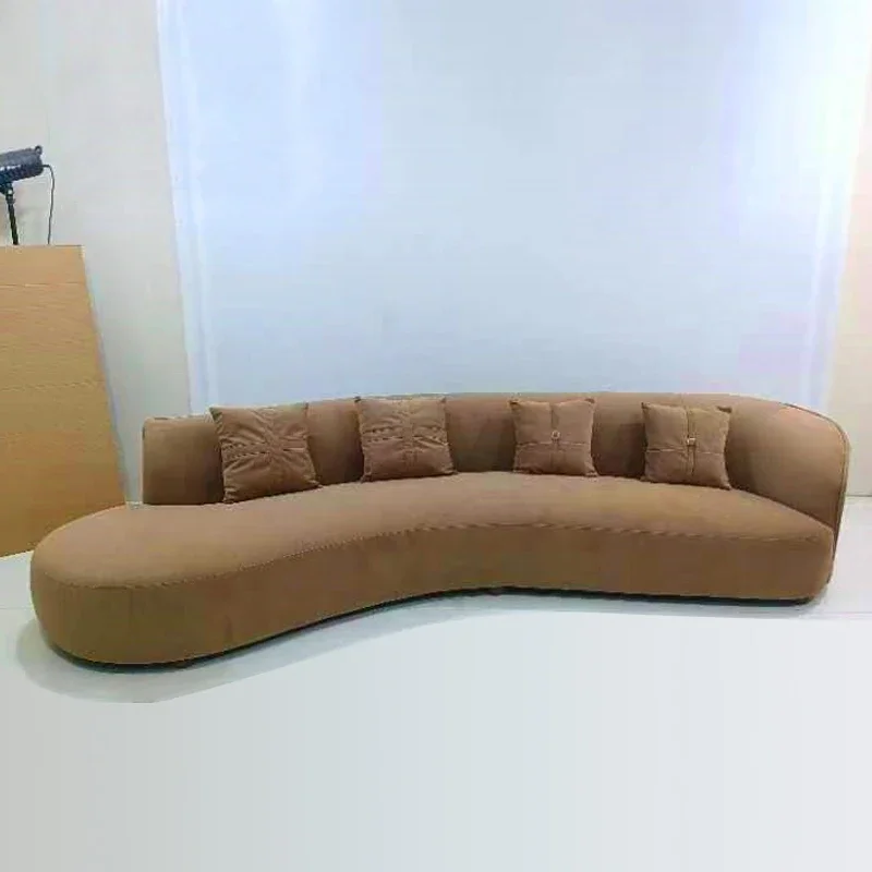 

A Curved Modular Sofa for Living Room Set Furniture Couches Indoor Home Sitting Down Feather Sofas
