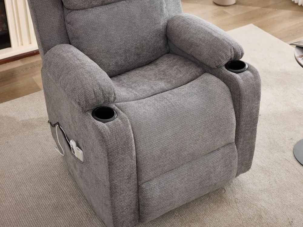 Eco-friendly Fabric Massage Recliner Chair with 8 Point Massage Electric Recliner Sofa