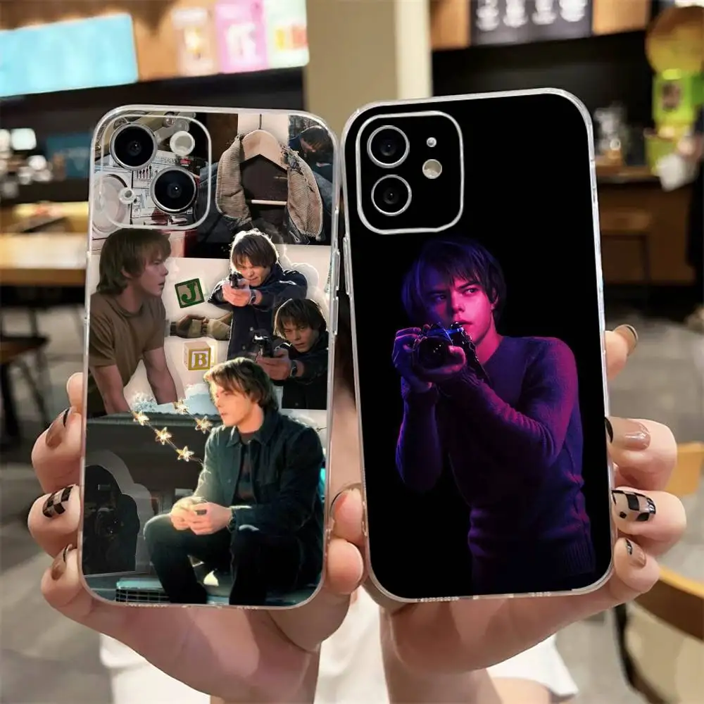 

British actor Charlie Heaton Phone Case For iPhone17,16,15,14,13,12,11 Plus,Pro Max Soft Transparent Cover