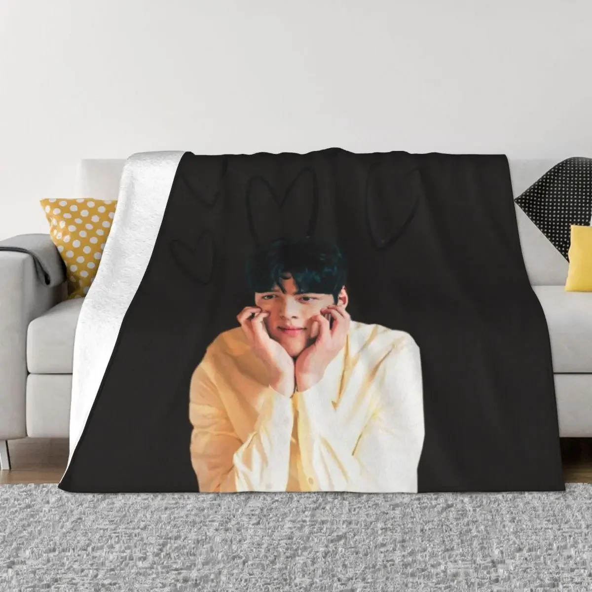Ji chang wook Throw Blanket anime blanket Thin Blanket Luxury St Blanket Giant Sofa Blanket