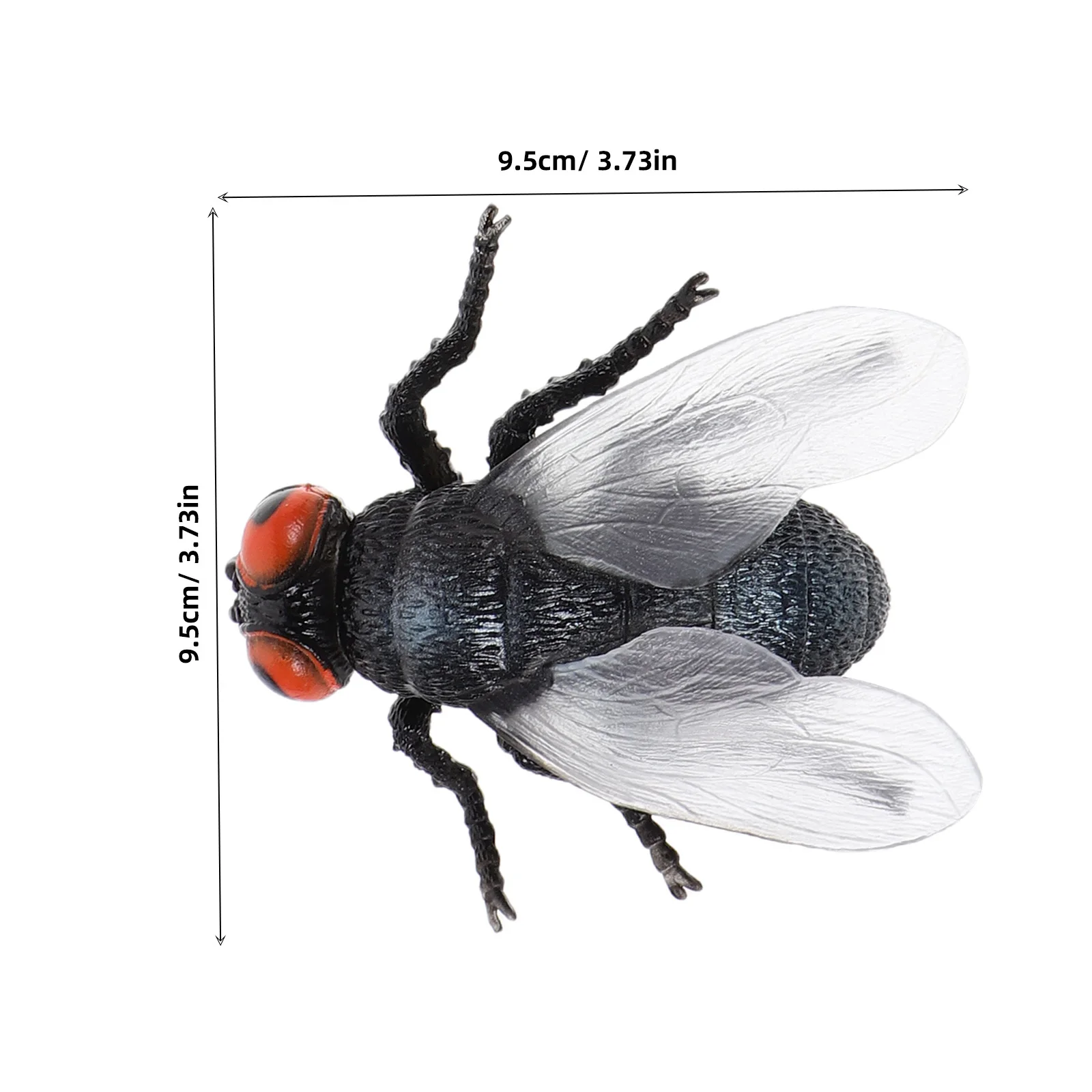 3Pcs Artificial Insects Realistic Flies for Children Education Parent-Child Bonding Durable Lightweight Realistic Fly Figures