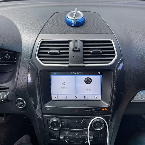 Imagen 2 del producto Soporte de teléfono para coche para Ford Explorer 2011 2012 2013 2014 2015-2018 Base fija especial soporte de carga inalámbrica soportes para teléfono móvil