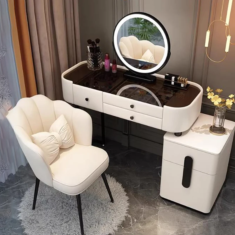 Storage Drawer Vanity Table Classic Nordic Elegant Modern European Simple Vanity Table Table Maquillage Avec Home Furniture