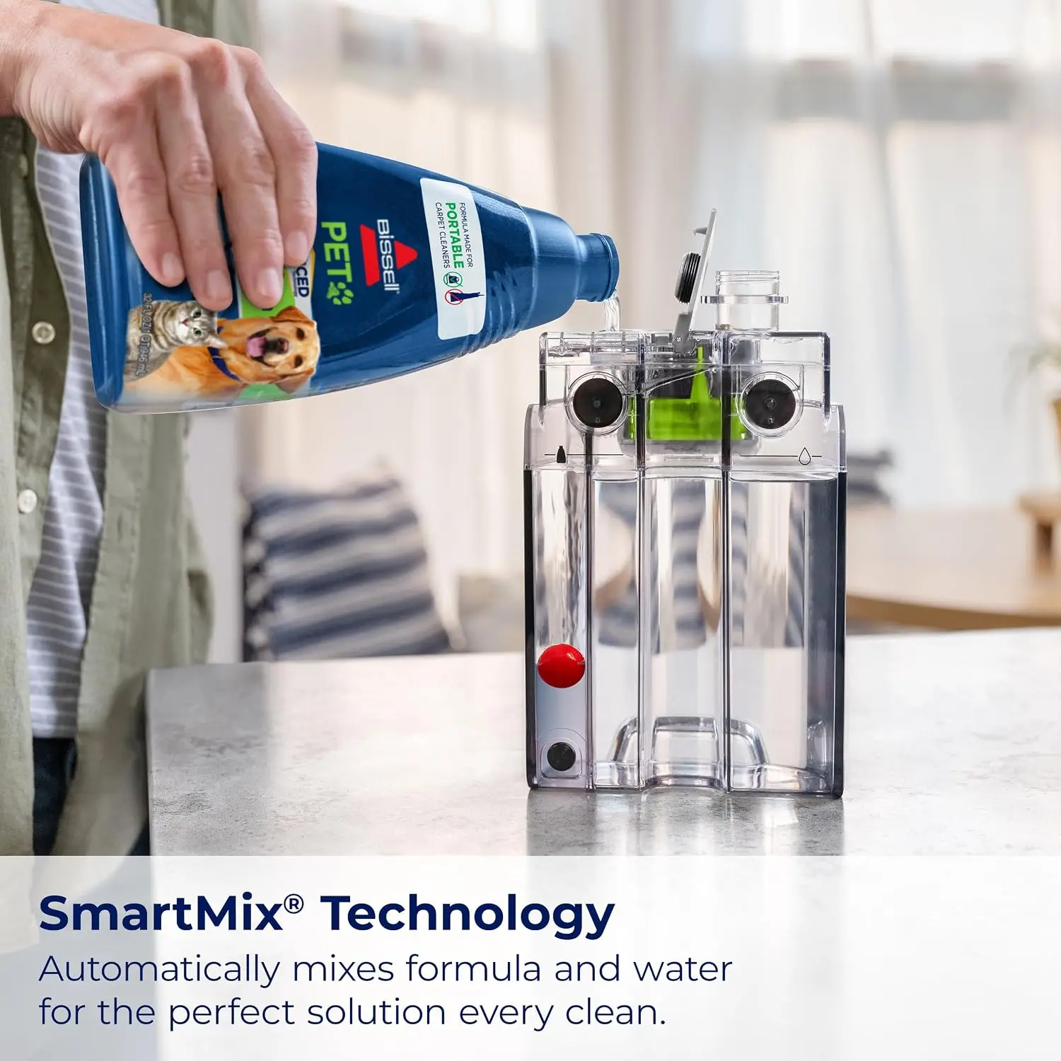 Little Green Max Pet SmartMix Carpet Cleaner, 38572 | SmartMix Technology auto-mixes solution; self-cleaning tough stain tool; u