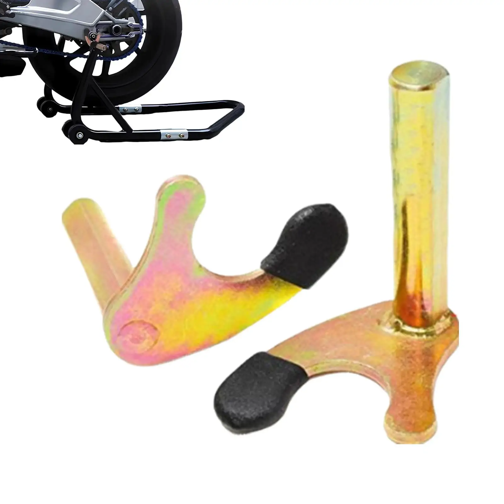 Motorcycle Parking Stand Hooks U / L-style Motorcycle Paddock Stand Attachments Support Frame Swingarm Spool Slider Lift Stand image 4