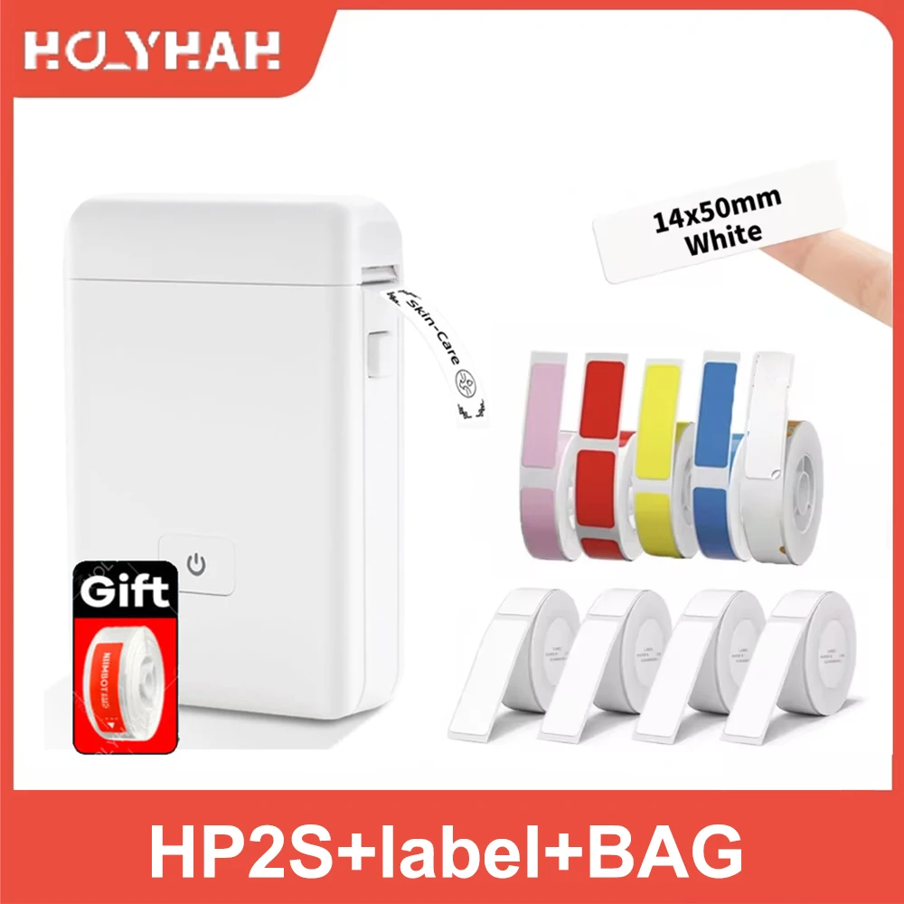Portable Label Maker Wireless Label Printer Tape Included Multiple Templates Available for Phone Office Home