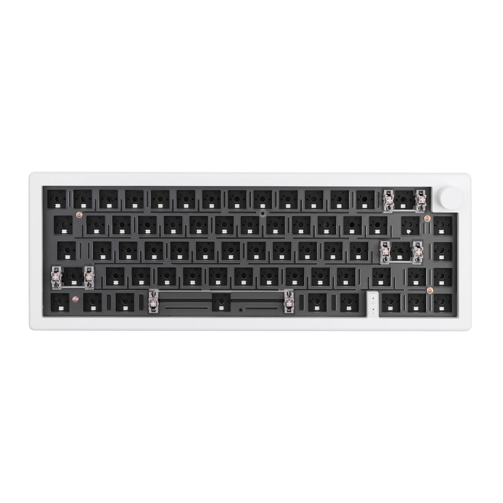 EPOMAKER EK68 VIA Kit 67 Keys Wireless 2.4Ghz/Bluetooth 5.0/USB-C Wired Gaming Keyboard DIY Kit Hot Swappable & South-facing LED