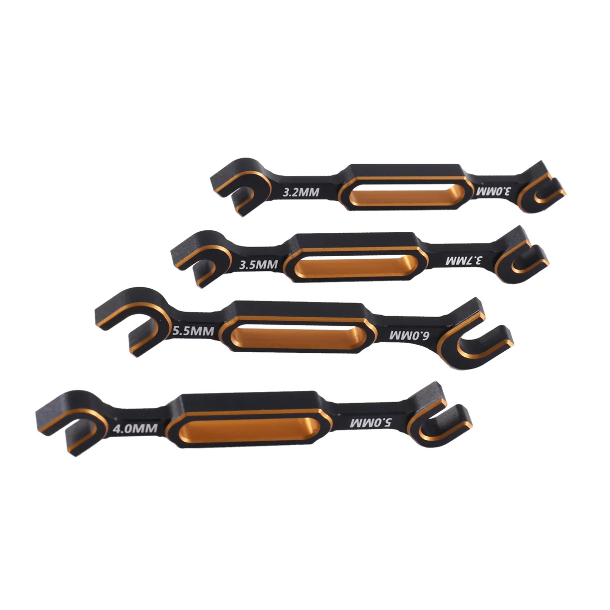 4 Stuks Sleutel 3/3.2/3.5/3.7/4/5/5.5/6Mm Turnbuckle Moer Kogeluiteinde Gezamenlijke Verwijderaar Voor Rc Auto Drone Boot, 1