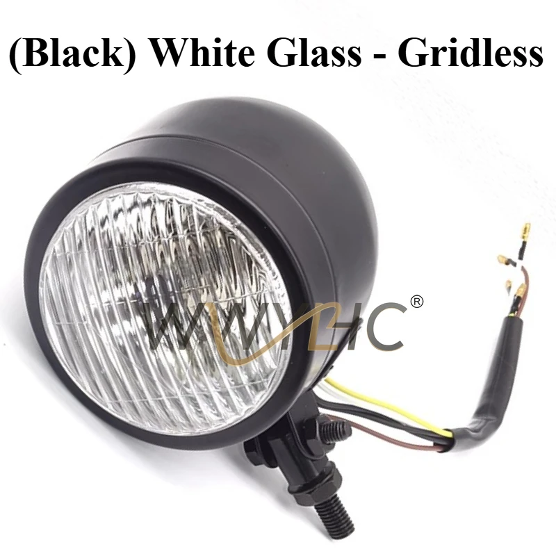 

Подходит для ретро-мотоциклетных фар диаметром 10 см, 4 дюйма. Железный корпус с сетчатыми фарами. Фары CG.