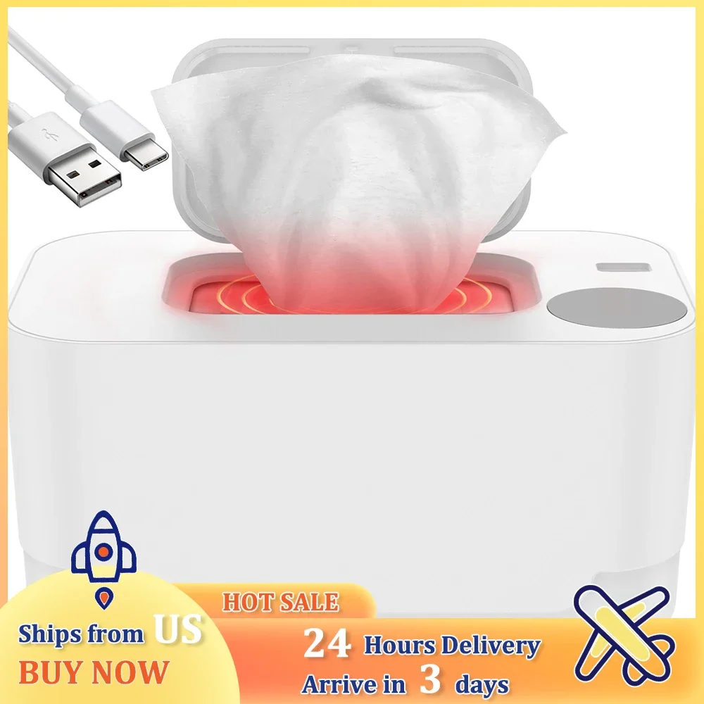 

Baby Wipe Warmer Heater USB Powered Home/Car Use Portable Wipe Warmer Towel Dispenser Disinfecting Wipes for Baby Nursery 1/2Pcs