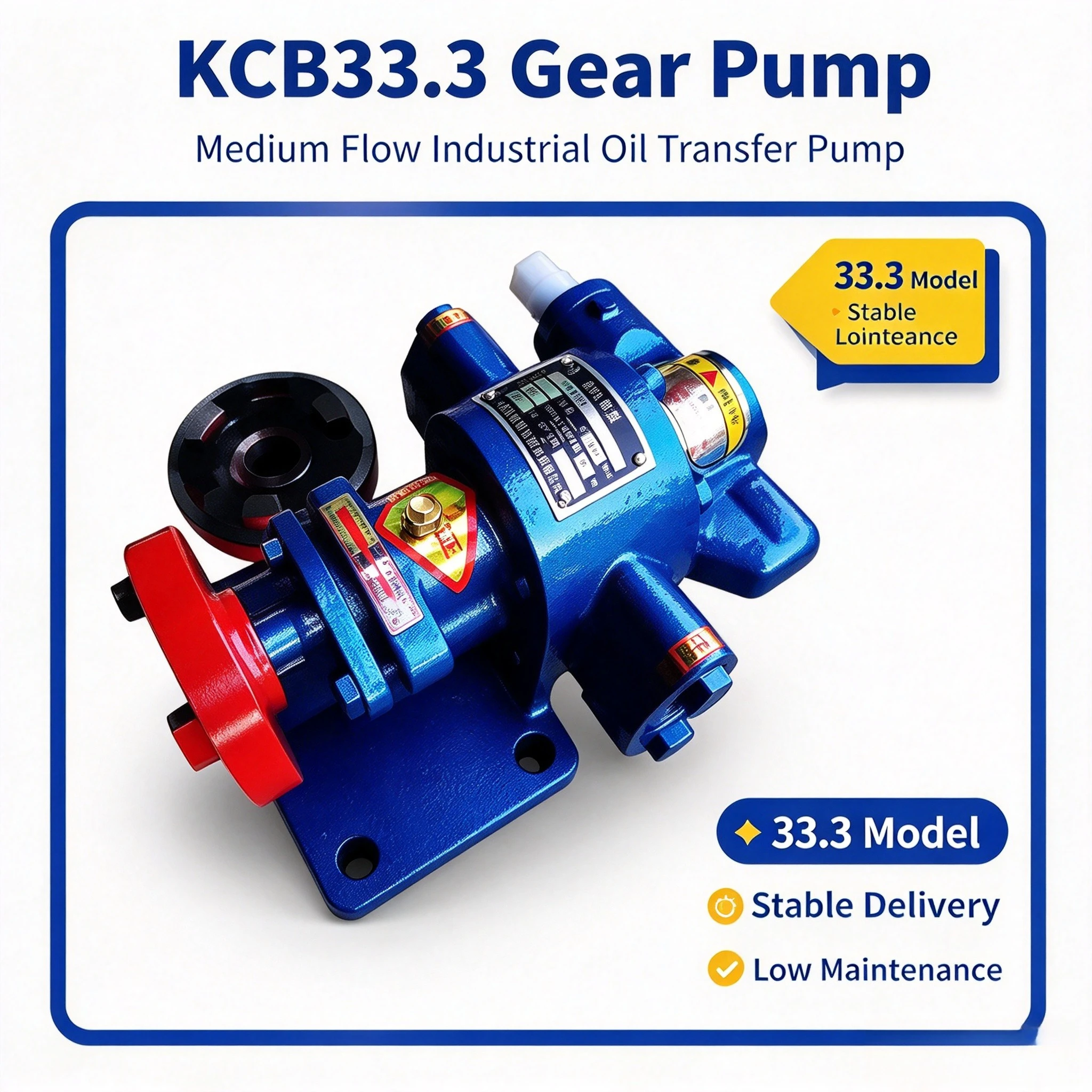 High Temperature Electric Cast Iron Gear Oil Pump KCB18.3 33.3 55 83.3 Self-priming Pump, Lubricating Pump, Booster Pump