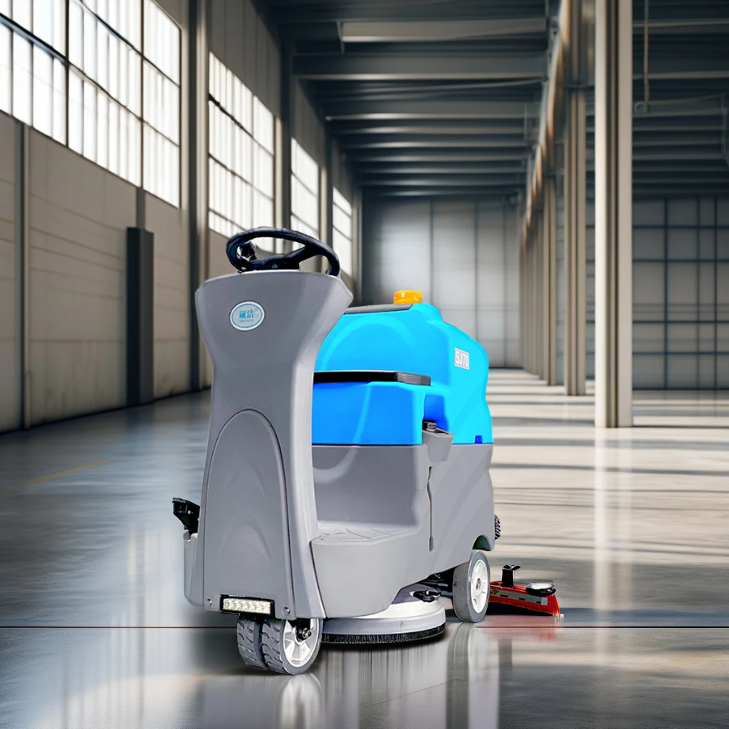SJ70 Easy Maintenance Cleaning Equipment Ride on Floor Scrubber Machine