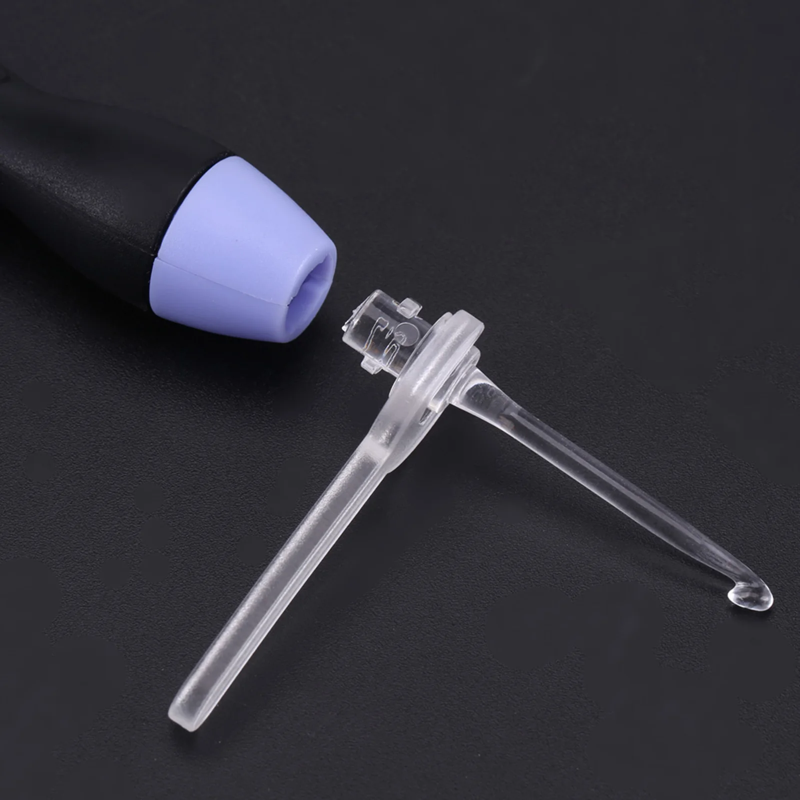 USB Recarregável LED Light Up Crochet Hook Set, Ferramenta de tricô com pontas substituíveis, 2.5-6.5mm