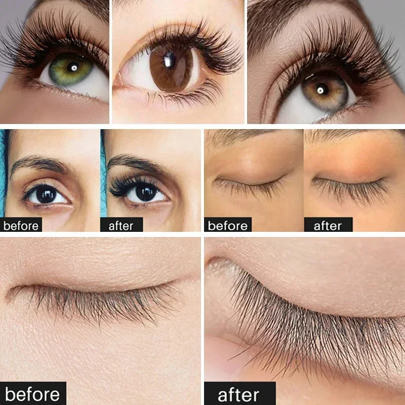 Soro de crescimento rápido dos cílios, Natural Eyelash Enhancer, mais completo, mais grosso Curling, Lash Tratamento, Eye Care Products, Maquiagem, 7 Dias