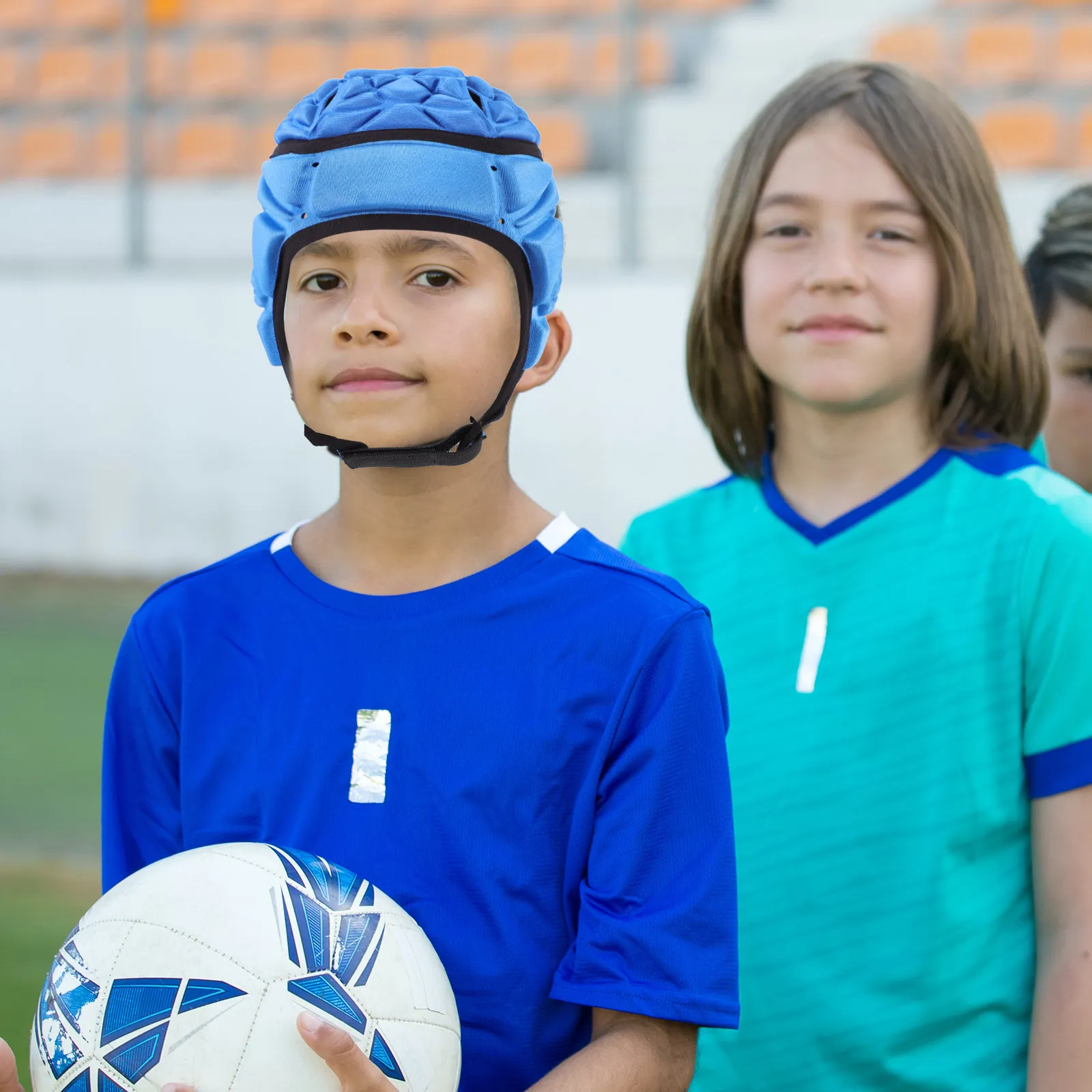 

1pc Anti-Collision Lightweight Breathable For Soccer Baseball Sports Use Ergonomic Adjustable Head