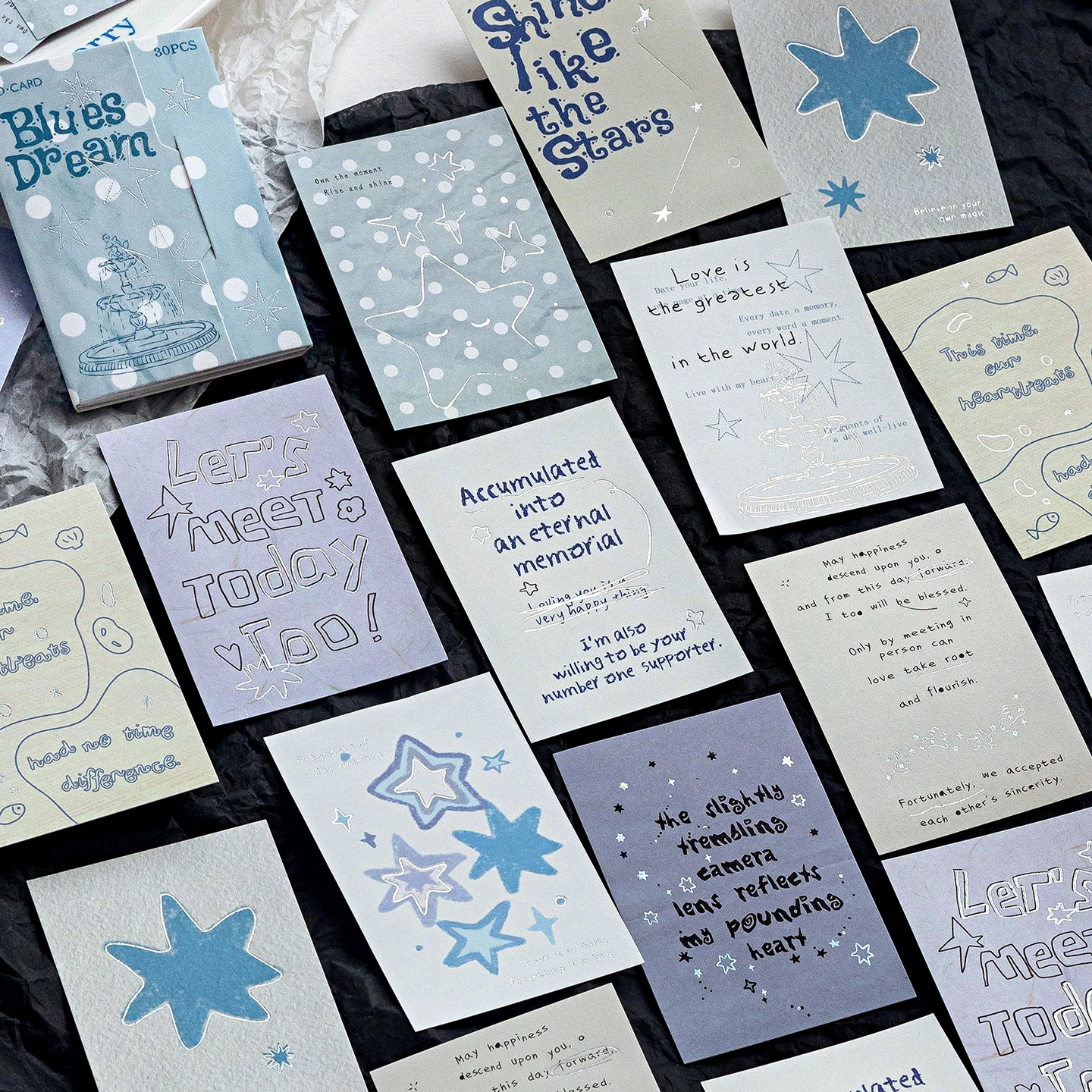 Morning Rain Salt Series English Short Sentences Stickers for Journals High-Value Ins-Style Text Blessing Gift Packaging Sealing Stickers