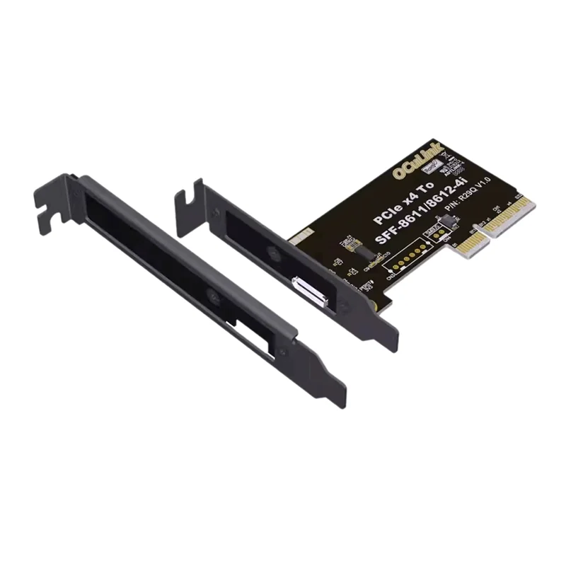 

ABRJ-External Pcie 5.0 X4 M. 2-в Pcie 5.0 X4 к Oculink SFF-8612 Карта адаптера гнездового расширения с высокоскоростным чипом