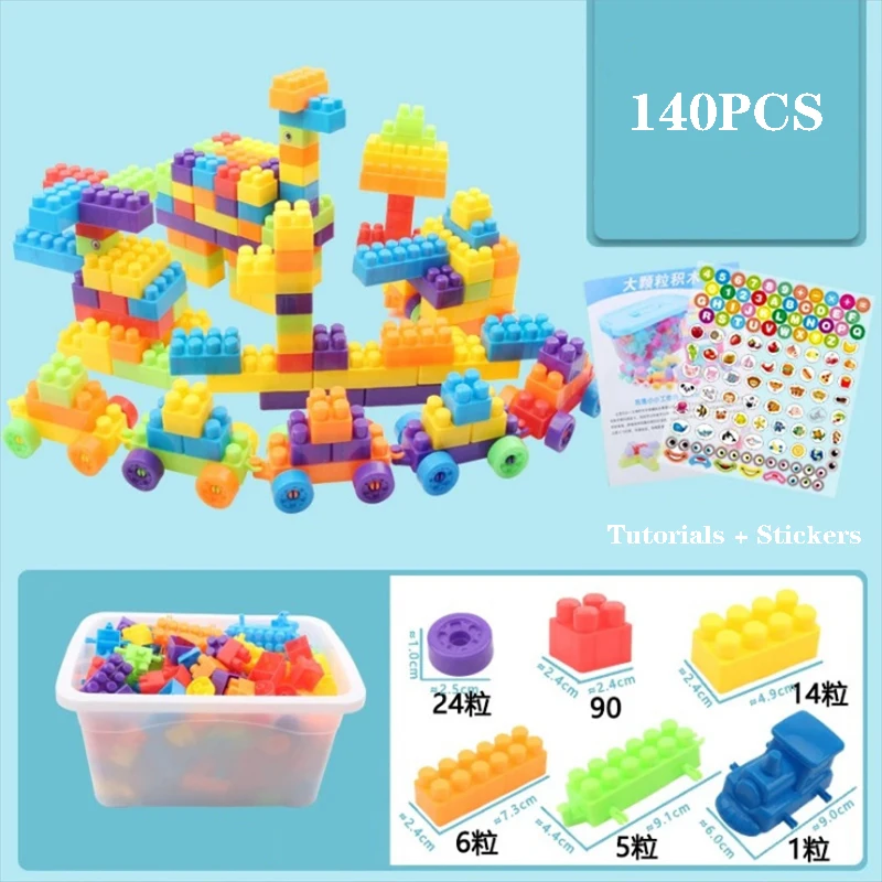 Grands blocs de construction pour parents, jouets pour enfants, insertion et assemblage, compteur de bricolage, chaud