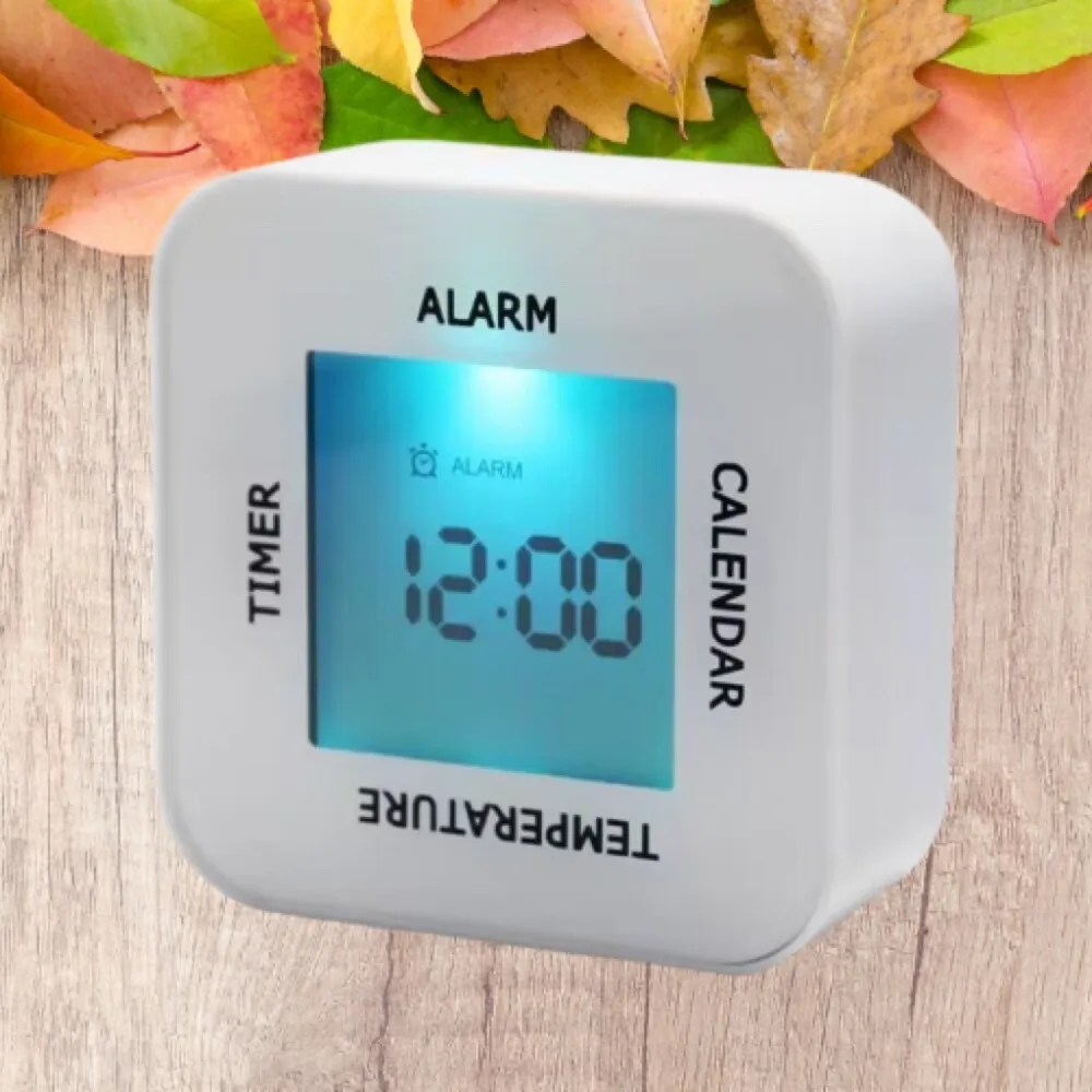 Digital Table Alarm Clock For Bedroom With Temperature Calendar Electronic  LCD Count Down Timer Desk Watch  Battery Powered