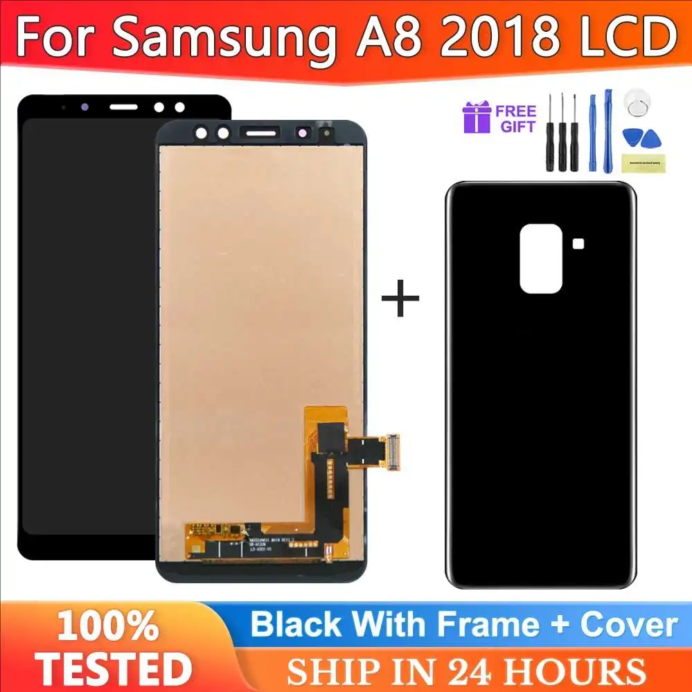 

TFT A530 Display Screen for Samsung Galaxy A8 2018 A530 A530F Lcd Display Digital Touch Screen with Frame