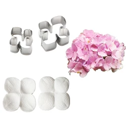 Hydrangea Flower Veiners &Cutters Silicone Molds Crafts For Chocolate Candy Jelly Moulds Baking Pastry Home and Kitchen Tools