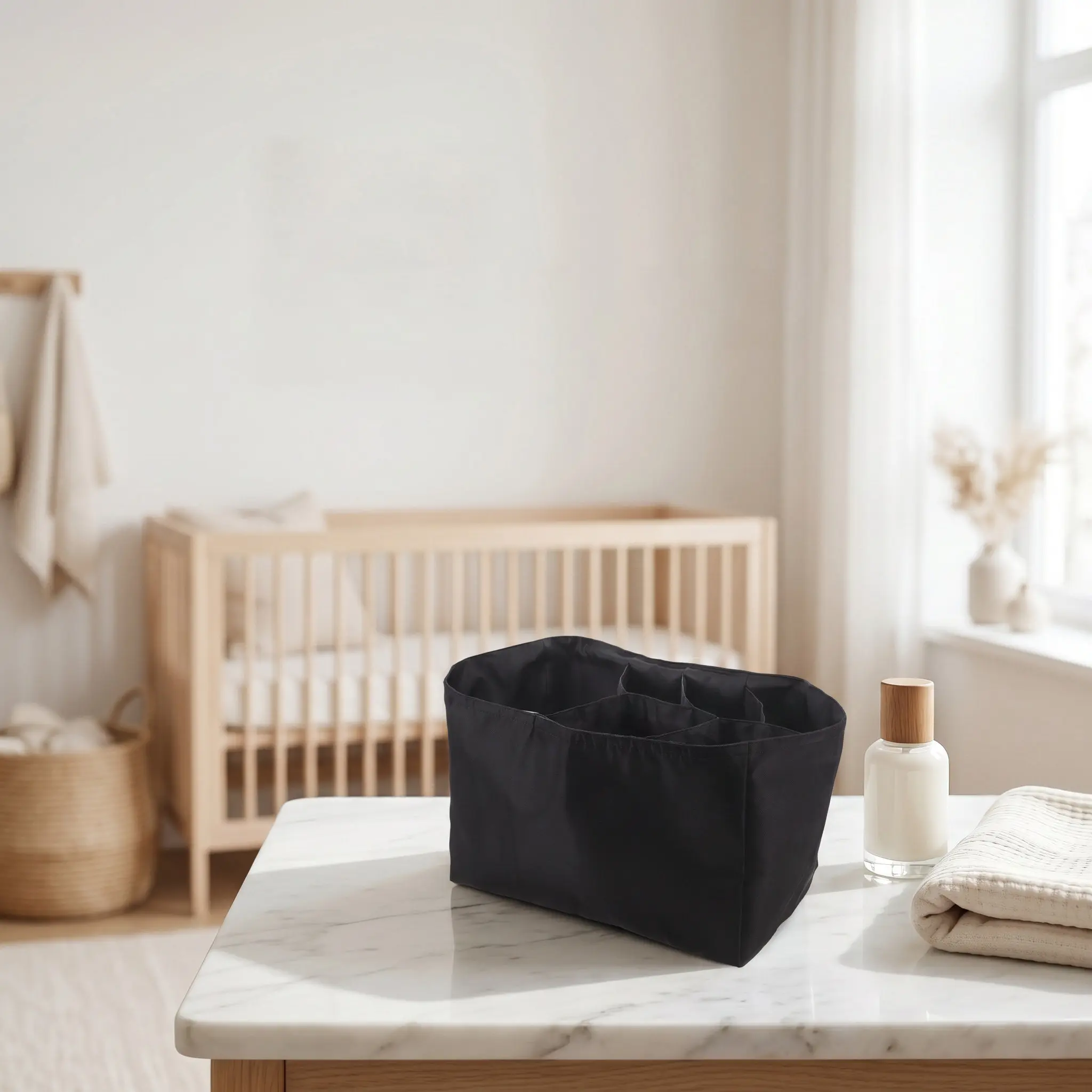 Multi Pocket Mammy Bag Large Capacity Removable Tote Organizer Baby Essentials Storage Liner Nursery Stroller Travel Insert