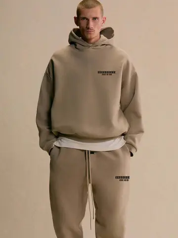 Luksusowe męskie komplety bluz z kapturem, silikonowe logo na klatce piersiowej i plecach, dwuczęściowe zestawy, markowe męskie oversize'owe dresy sportowe.