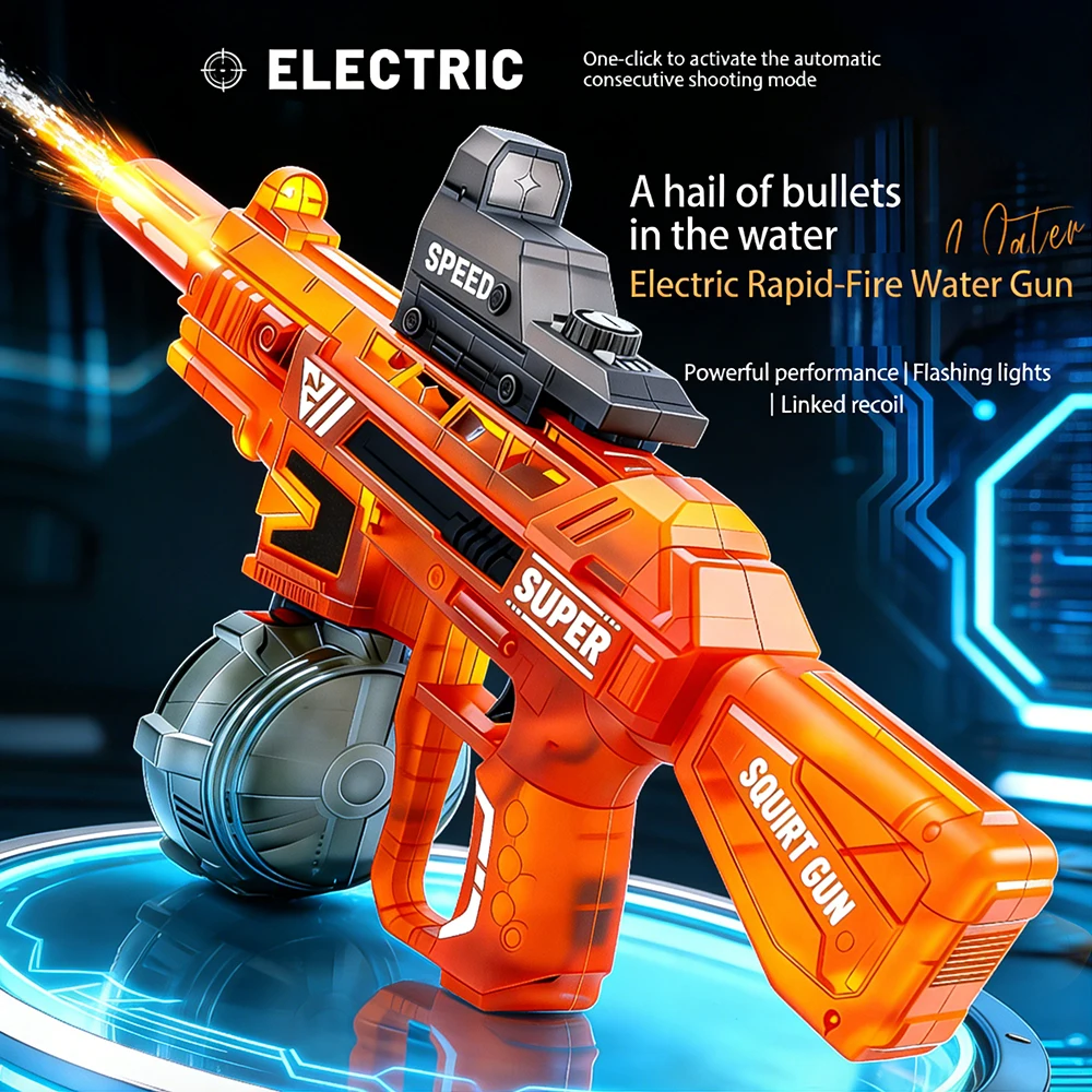 2026 New Model M416 Water Gun Electric Pistol Shooting Toy Full Automatic Summer Shoot Beach Outdoor Fun Game Toys For Gifts