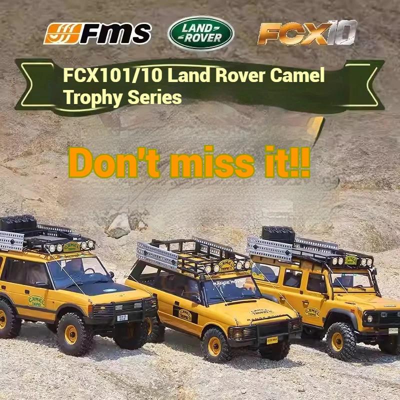 

Fms 1/10 Big Camel Trophy Fcx10 Масштаб Внедорожный электрический радиоуправляемый гусеничный автомобиль