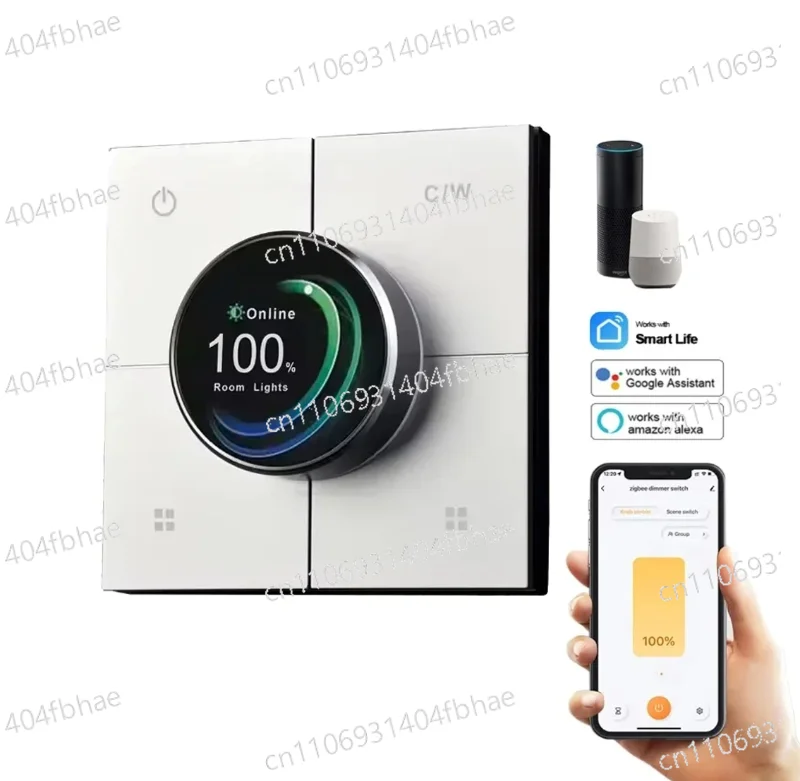 

Умный диммер-переключатель Zigbee с металлической панелью и голосовым управлением для интеллектуального регулирования яркости