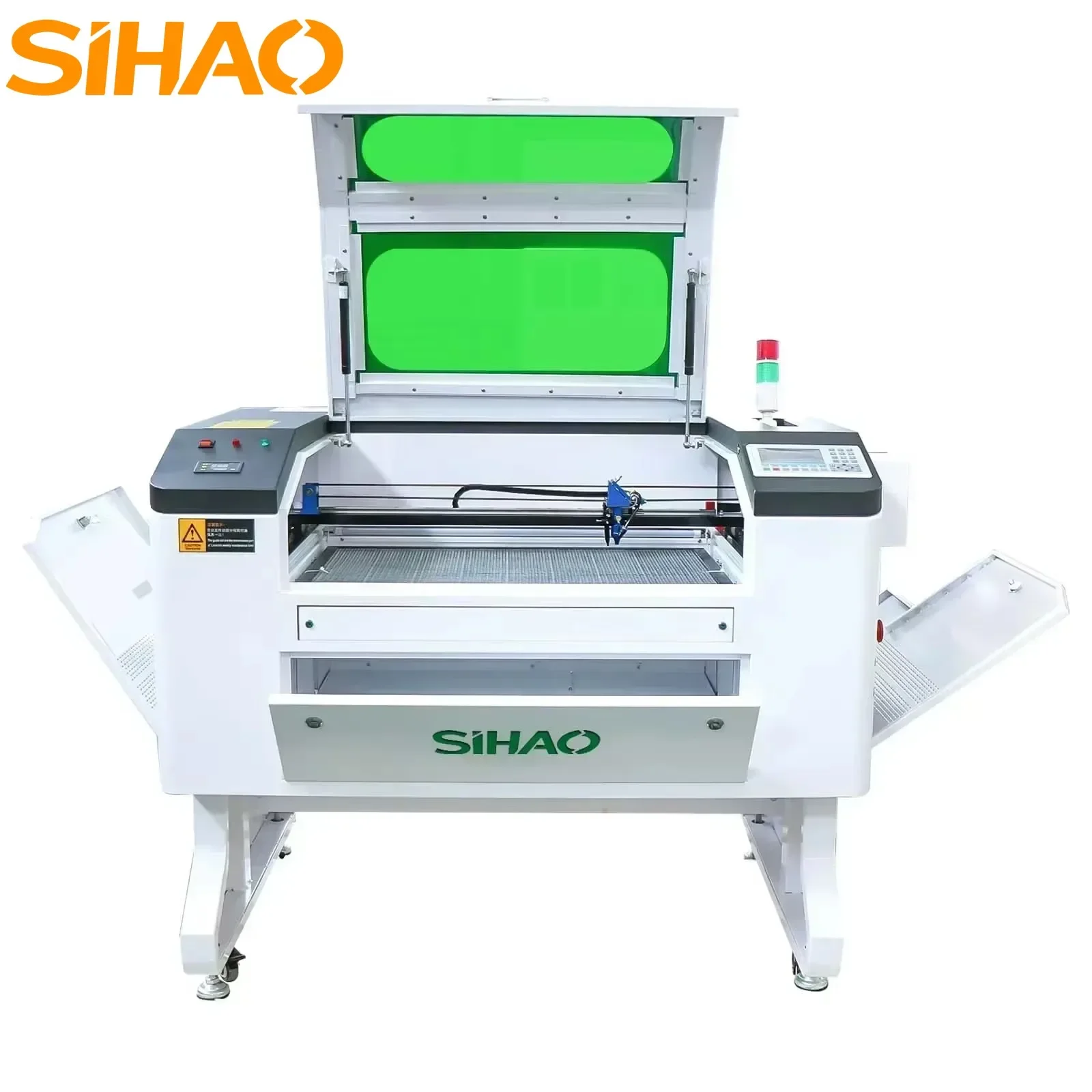 Macchina per incisione e taglio laser SIHAO CO2 Incisore laser CNC e porta USB per taglierina laser per tubi di vetro in tessuto acrilico per legno