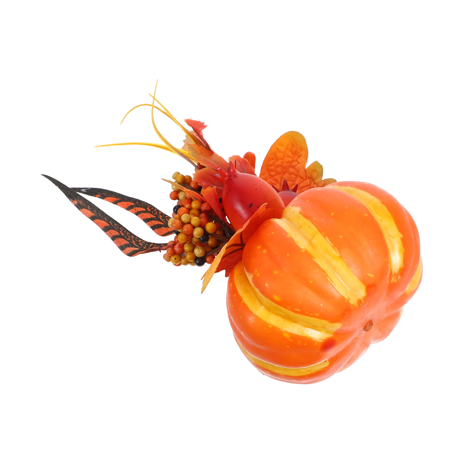 Curved Melon Decor Decorative Props Toy Small Pomegranate Autumn Ornament Maple Leaf