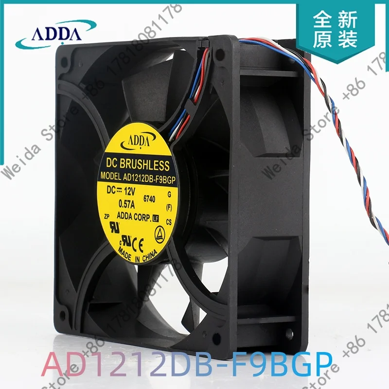 

ADDA DC12V 0.57A AC EC 12038 12CM Large air volume double ball bearing AD1212DB-F9BGP cooling fan