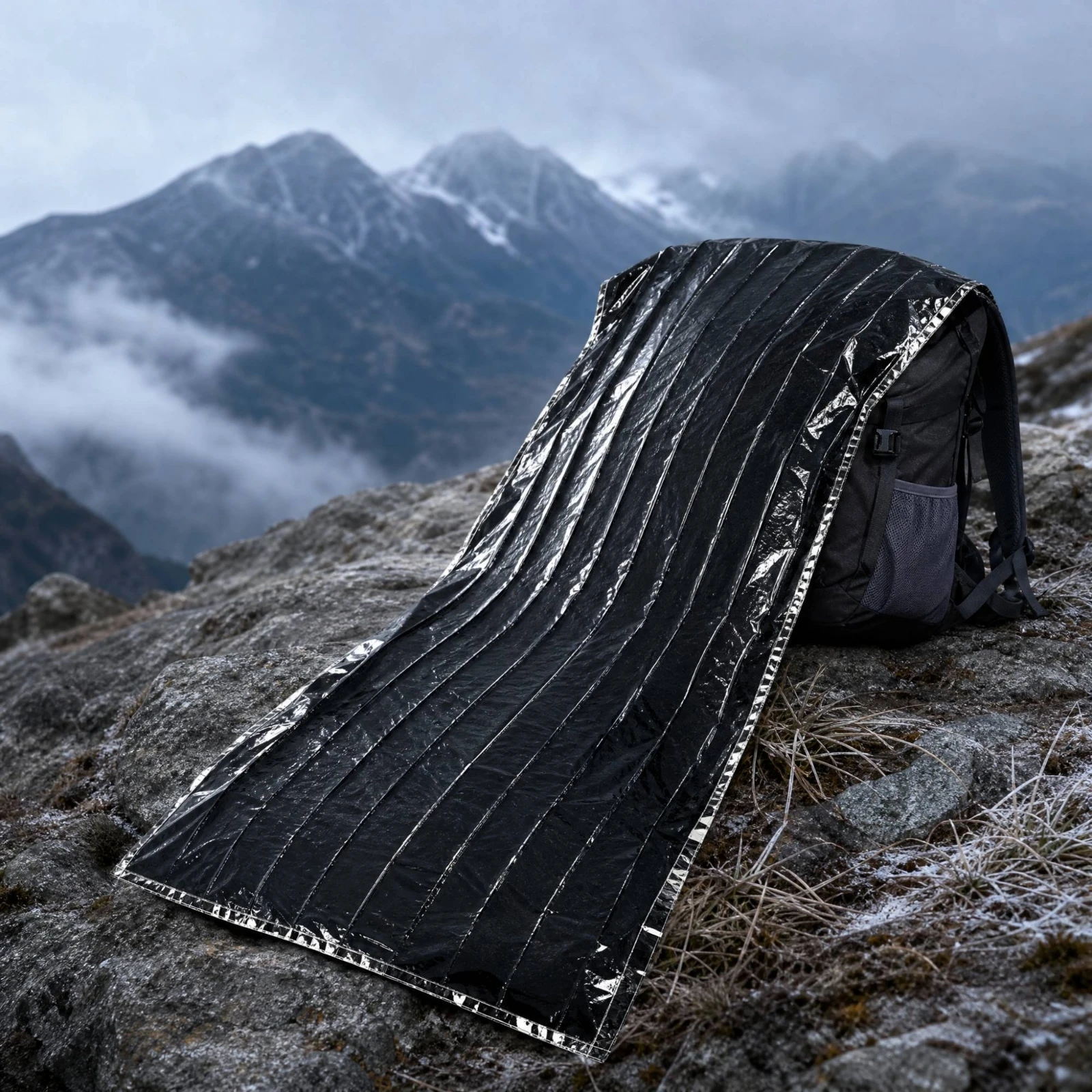 Emergency Sleeping Bag Lightweight Reflective PE Sleeping Bag Heat-Reflective Emergency Sack Disaster Preparedness