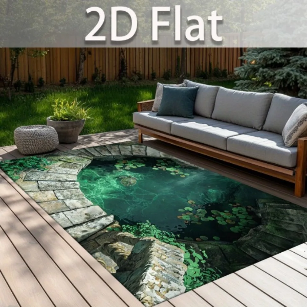 Tiger Lotus Pond Carpet Living Room Large Rug Animal Flower Bedroom Decor Artistic Area Rugs Sofa Floor Mat Home New