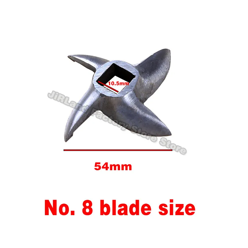 304 Stainless Steel Meat Grinder Blade Mincer Plate Disc Replacement Part for 8# Type Manual Meat Grinder Mincer Knife Accessory