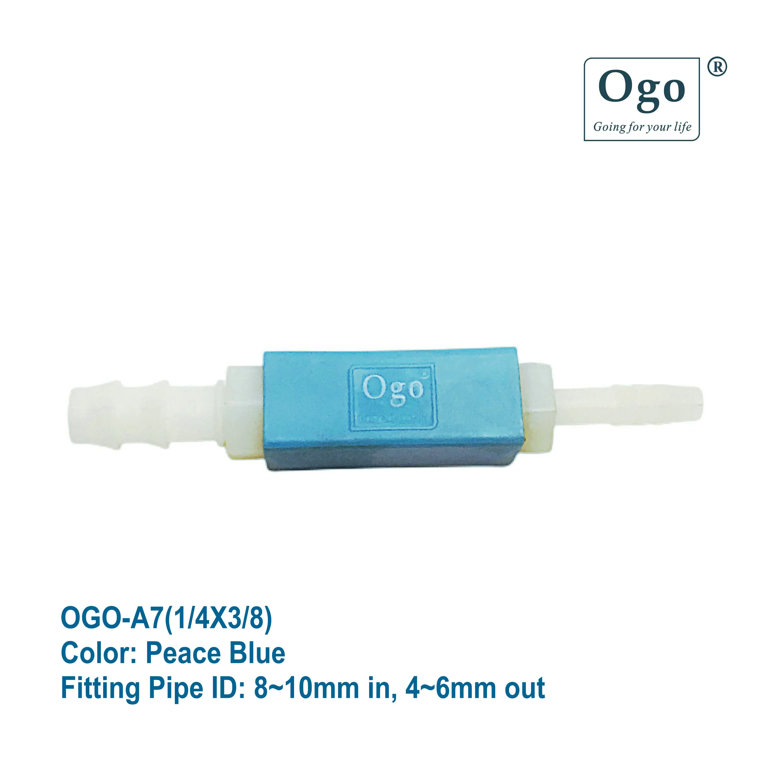 

OGO PROFESSIONAL HHO ARRESTOR 1/4X3/8 Peace Blue