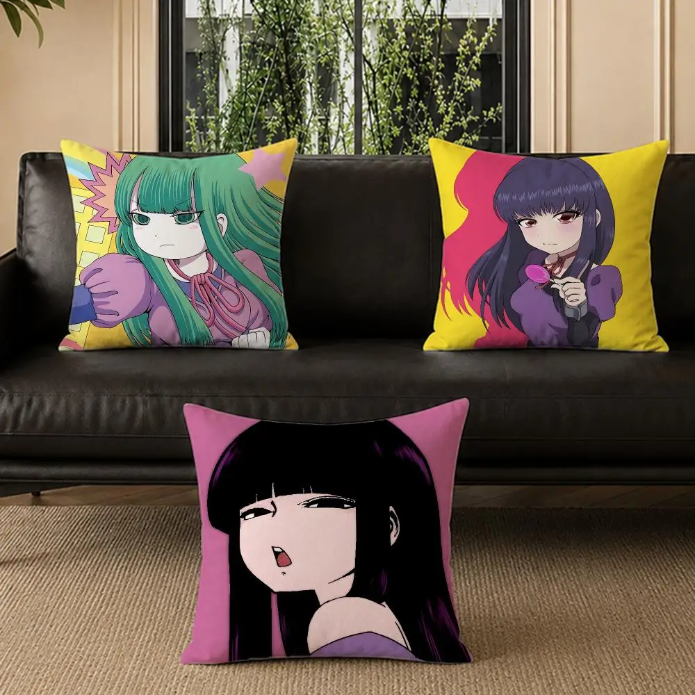 anime High Score Girl Cushion Cover Pillow Short Plush Pillow Modern Minimalist Style for Living Room Bedroom Gift Giving