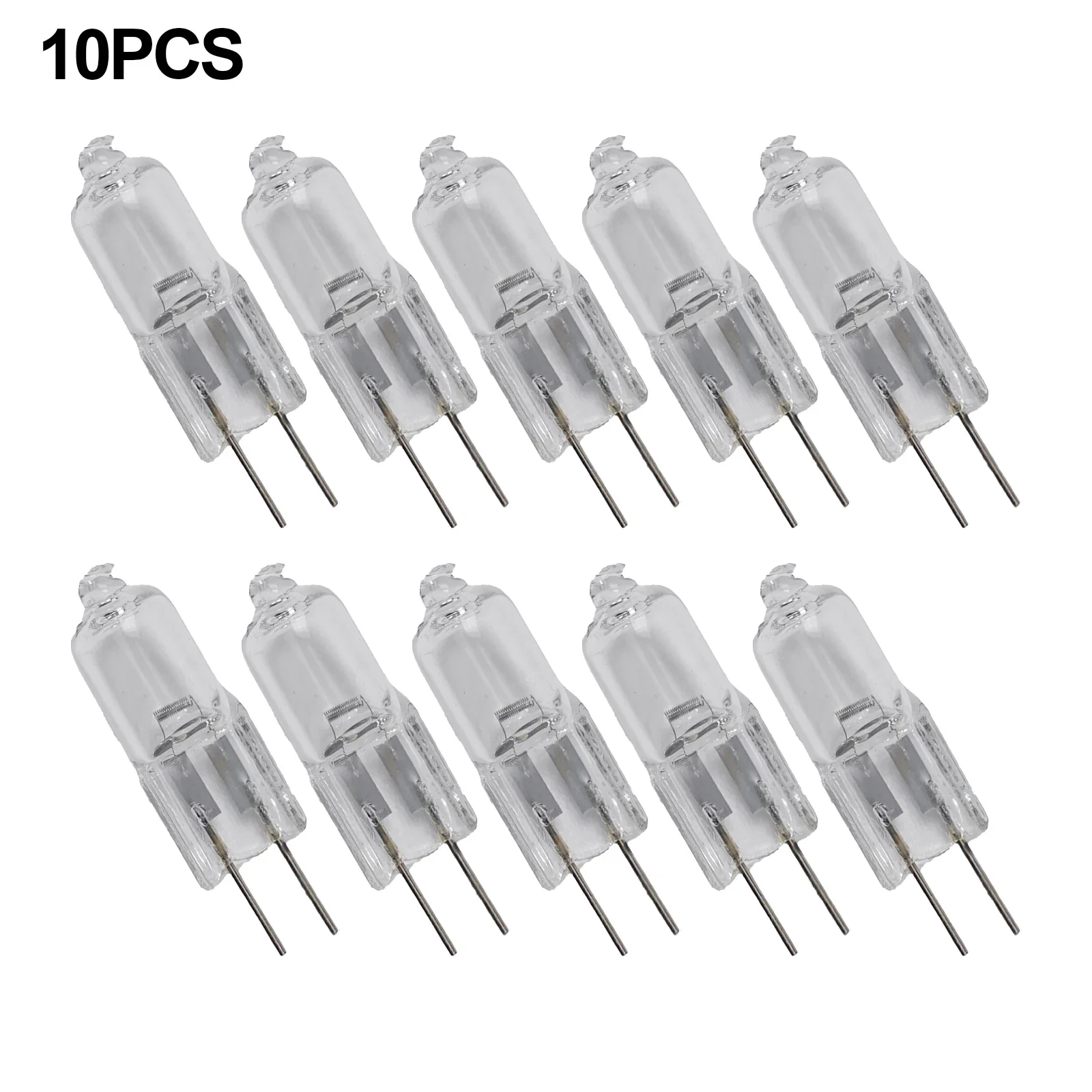 10PCS Halogen Lamps Bulb G4 12V 2Pin Light Bulb 5W 10W 20W 30W 50W Halogen Beads Replacement Garden Pool Equipment