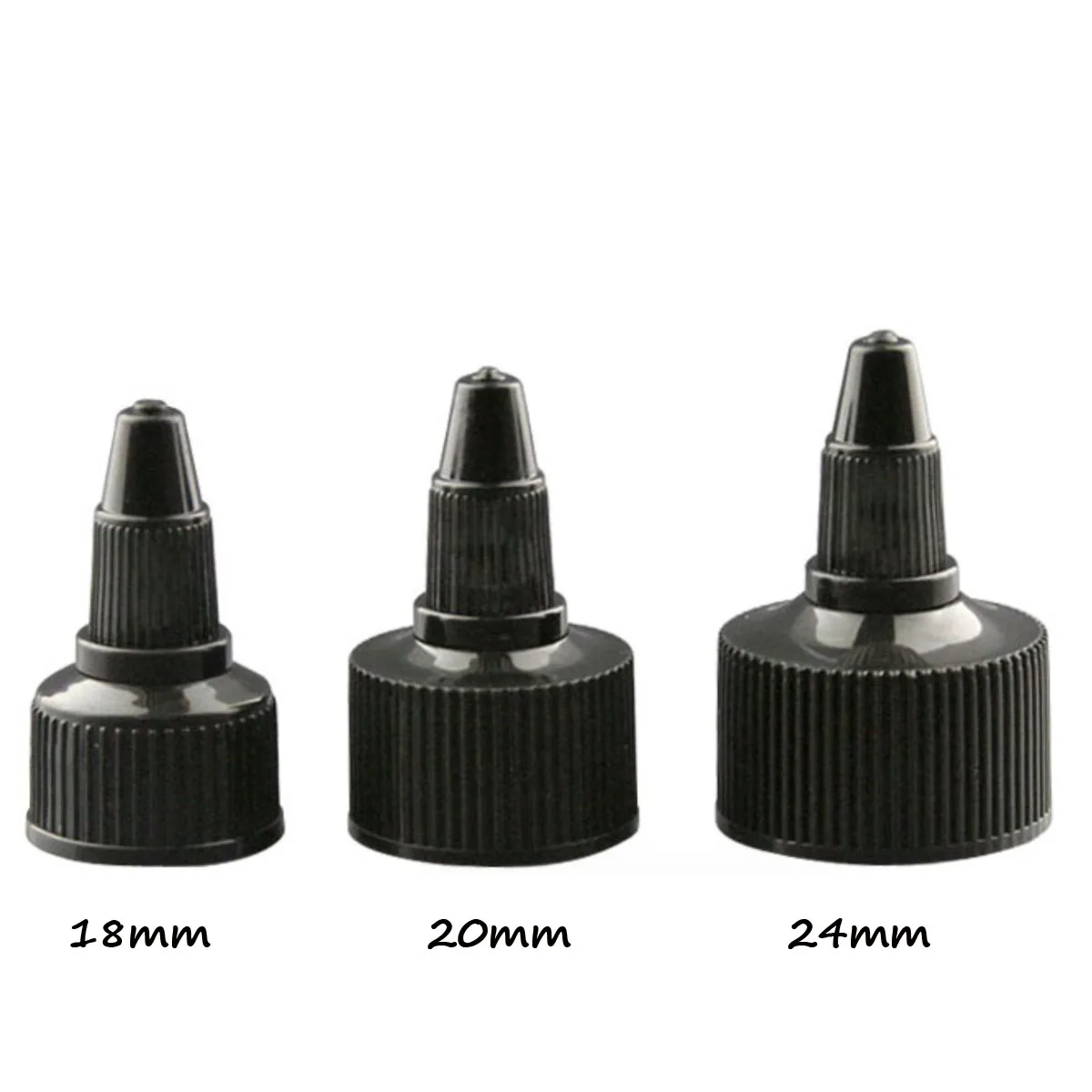 

100X 300X Plastic Pointed Tip Squeeze Screw Cap Lid Head Replacement For 20mm Bottles Glue Gel Bottle Beauty and Hairdressing