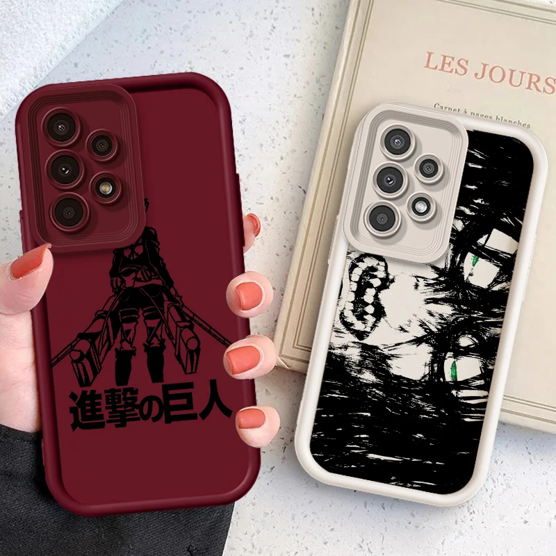 

Comics Attack On Titan Art For Samsung A73 A71 A54 A53 A52 A51 A33 A32 A21S A14 A13 A12 A03 A04 A05 5G Eye Ladder Cover