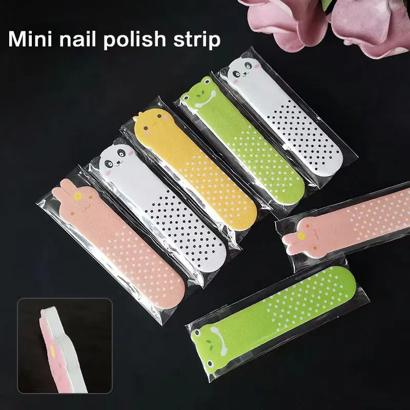مجموعة مبرد أظافر صغيرة من مادة إي في إيه، ورق صنفرة ملون مطبوع على شكل زهرة، إزالة طلاء جل الأظافر، وإكسسوارات وأدوات العناية بالأظافر #2