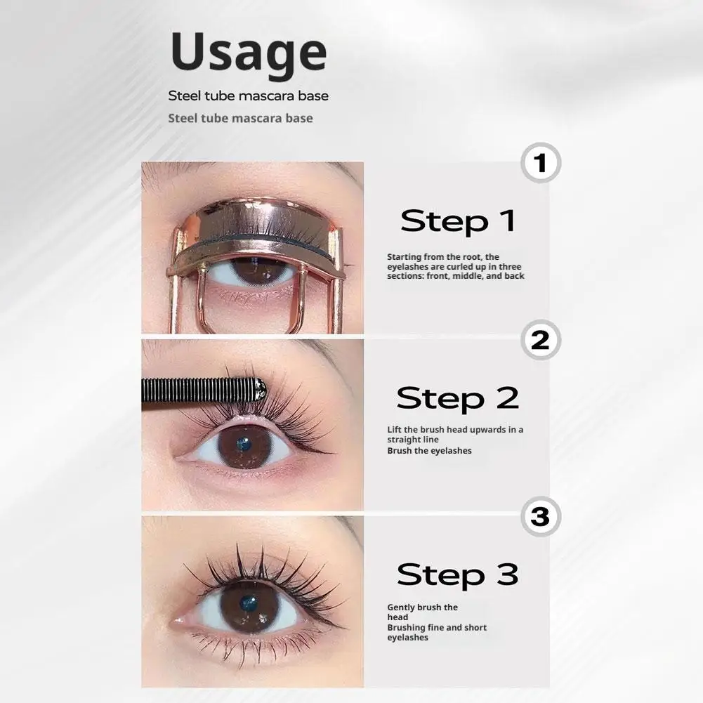 Ultrafeiner Pinsel verlängert die Wimpern, Seidenfaser, wasserfest, matt, Wimperntusche, Make-up, schnell trocknend, braun, schwarz, Curling-Wimperntusche, Comestic
