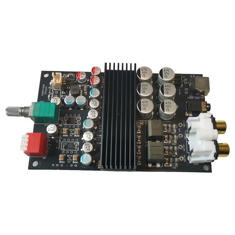 

【ДЕНЬ БЛАГОДАРЕНЬЯ】Цифровой двухканальный усилитель мощности TPA3221 12В-32В 120Вт+120Вт, стереомодуль с предусилителем и регулировкой тембра