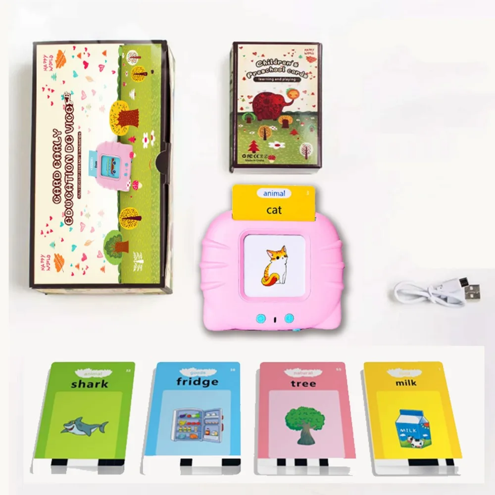 

Early Educational Electronic Cards Book 112 Cards Language Learning English Flashcards Interactive Reading Talking Flash Cards