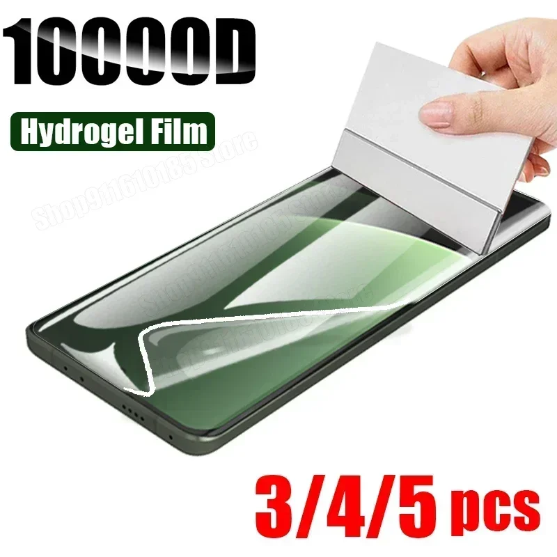 

3/4/5PCS Hydrogel Film for Xiaomi Mi 13 12 12T 11T 11 Pro Lite Screen Protector for Poco X5 X4 X3 M4 M3 Pro 5G F4 GT Not Glass